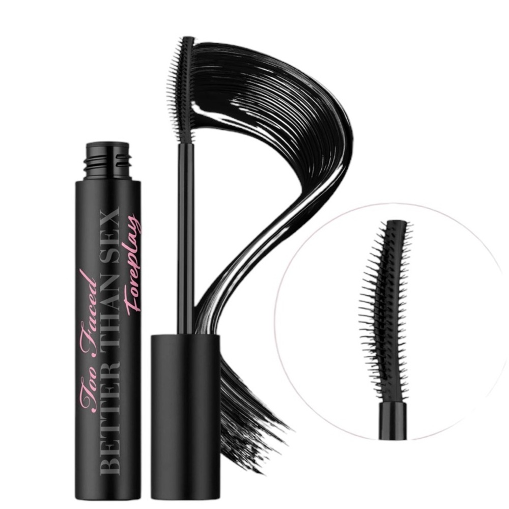 Too Faced Better Than Sex Foreplay Mascara Primer alone or + mascara=full lashes